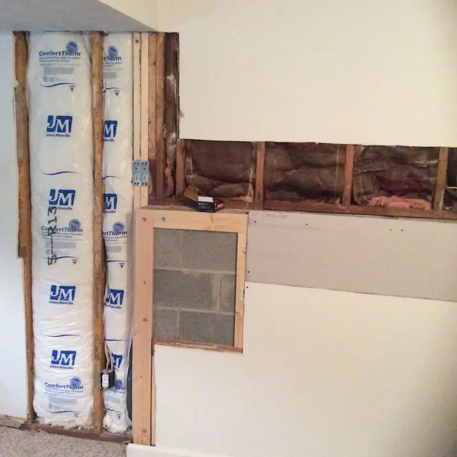 Wall insulation replacement during Structural Drying in Perth Amboy